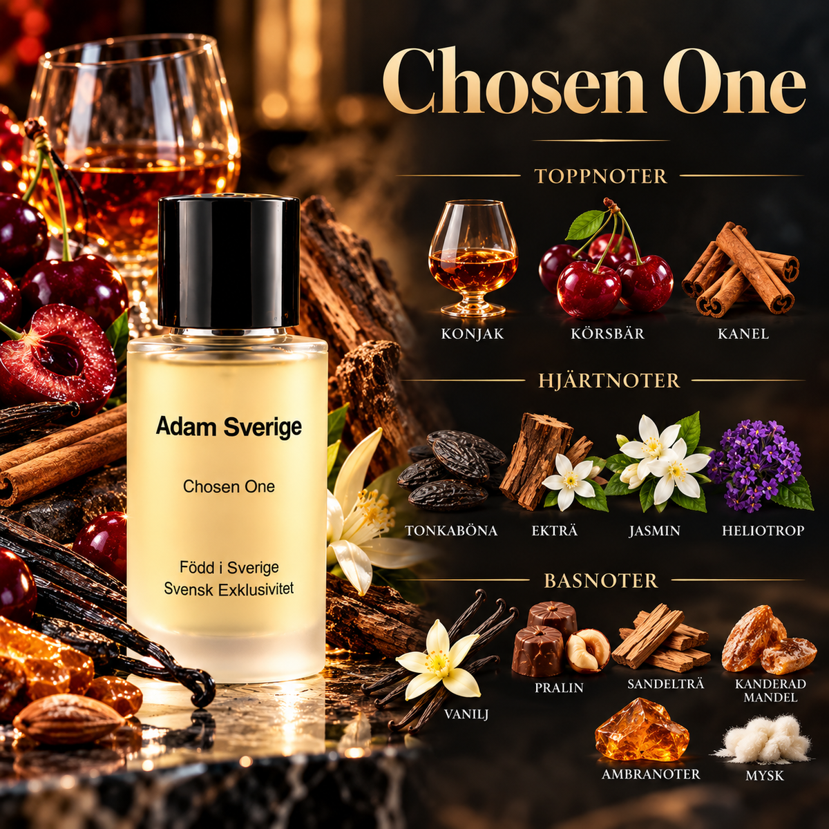 THE COLLECTION – Kalla Elden, Fjärilseffekten & Chosen One – 3 × 50 ml